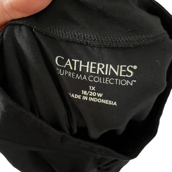 NWT Black Mock Neck Tank Top Plus Sz 1X / 18 / 20W Stretch Casual Layers - Picture 8 of 8